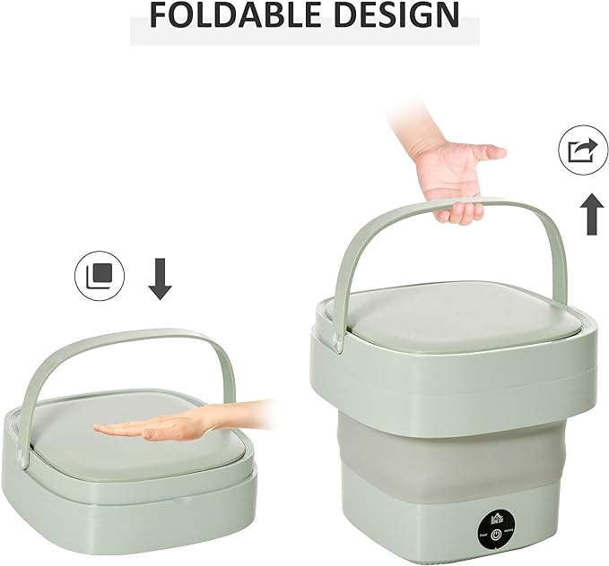 Mini telescopic folding small household washing machine