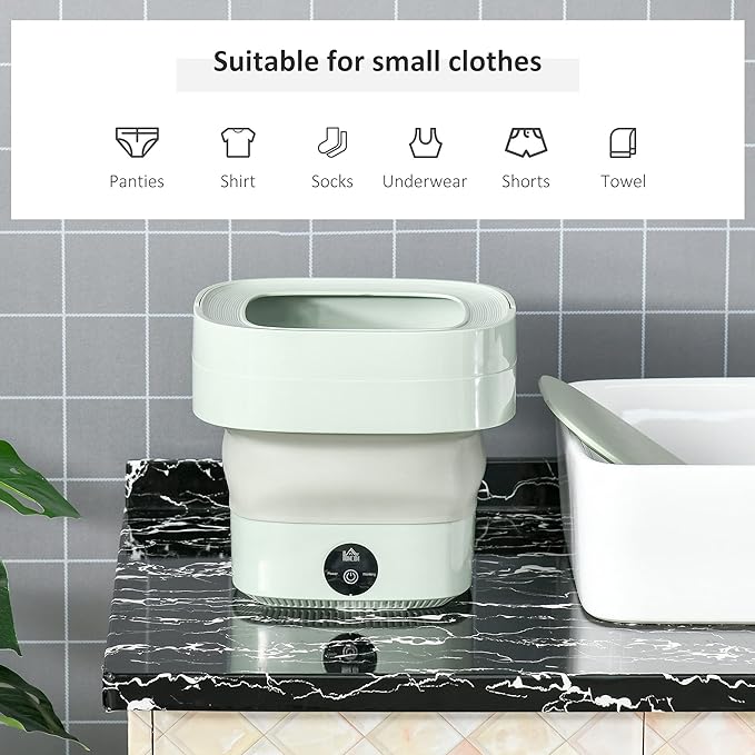 Mini telescopic folding small household washing machine