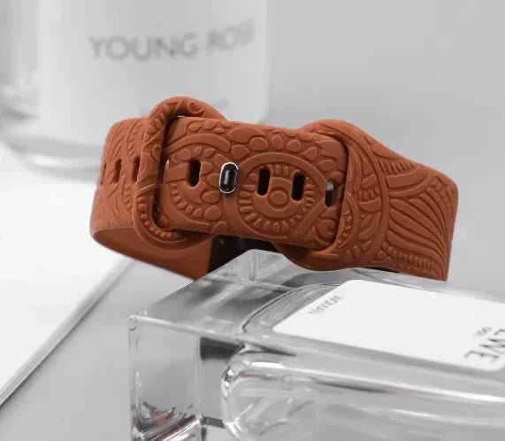 Designer Silicone Watch Strap