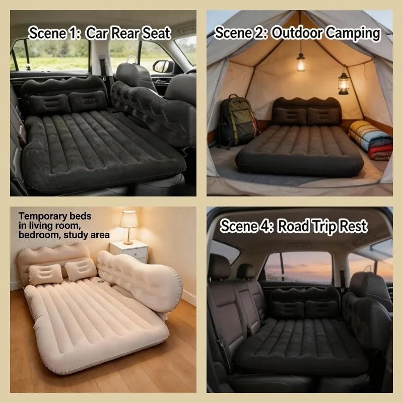 Car Travel Bed Air Inflatable Mattress Back Seat Rest Cushion