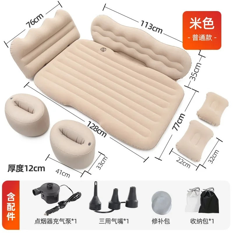 Car Travel Bed Air Inflatable Mattress Back Seat Rest Cushion