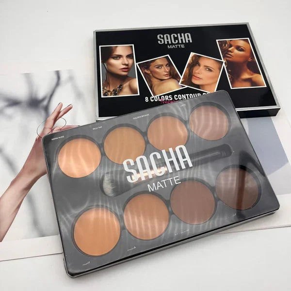 Sacha Mate - 8 Colors Contour Palette (Original)