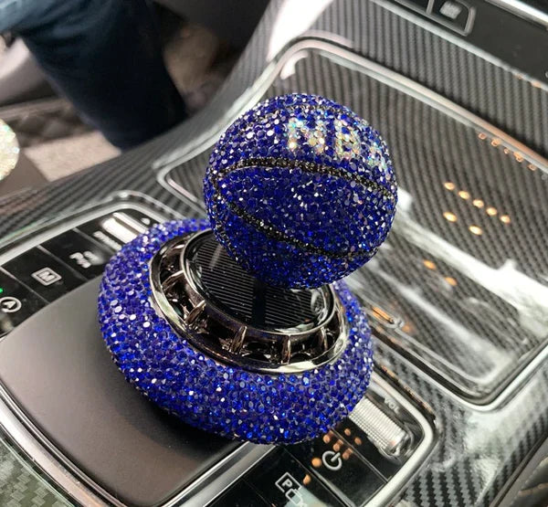 Solar Car Perfume Decoration Rotating Ball Ornament